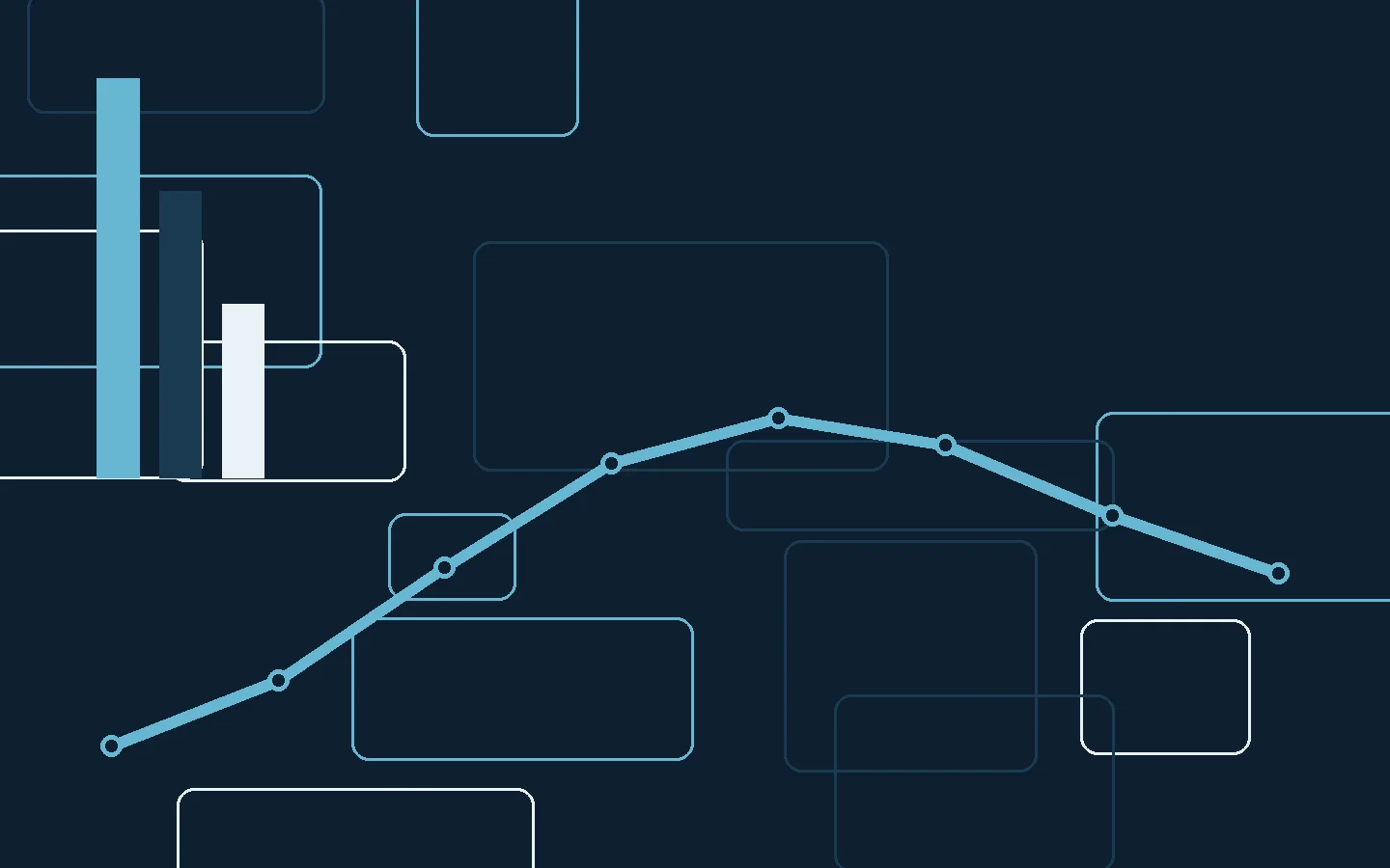 Abstract editorial illustration representing deposit competition and pricing transmission
